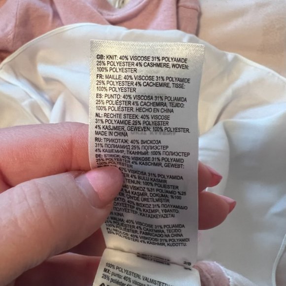 Ted Baker Kaarina pink Pleated neck mockable sweater size 2 PLEASE READ - Picture 12 of 13